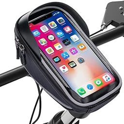 QAWACHH Bike Front Frame Bag Waterproof Bicycle Mobile Phone Mount Bag Phone Case Holder Cycling Top Tube Frame Bag-image-73