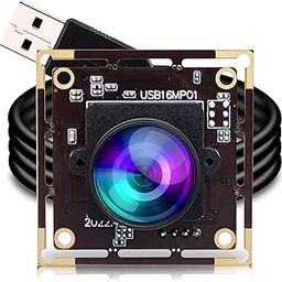 ELP 16MP Wide Angle USB Camera Module with 170degree Fisheye Lens for Raspberry Pi and Computer 4K Mini UVC USB2.0 Video Webcam Board Industrial PC Lightburn Camera IMX298 USB with Camera for Laptop-image-20