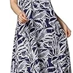 Women’s Cotton Blend Printed Calf Length Dress|Printed Dress|Midi Dress|A-line Dress|Printed Calf Length Dress-image-14