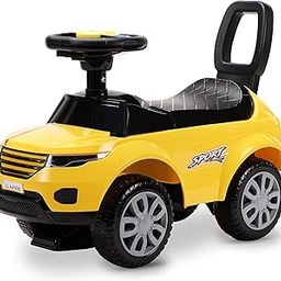 LuvLap Starlight Ride on & Car for Kids with Music & Horn Steering, Push Car for Baby with Backrest, Safety Guard, Under Seat Storage & Big Wheels, Ride on for Kids 1 to 3 Years Upto 25 Kgs (Yellow)-10