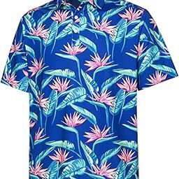 SURF CUZ Golf Shirt Moisture Wicking for Men Dry Fit Polo Shirts Short Sleeve Print Performance 4-Way Stretch Mens Tshirts-image-82