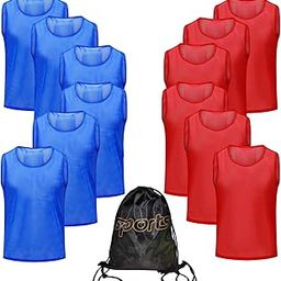 PULUOMASI 12/24/48PCS Pinnies Youth Team Pennies for Sports Kids and Scrimmage Vests for Soccer Basketball Jersey Practice-image-73