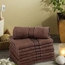 KOPA by Bianca 400 GSM 100% Cotton Soft Terry Towel l 8pc Face Towel l Towel l D`Ross l Desert Sand-6