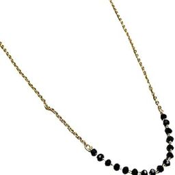 Traditional Short Mangalsutra for Women - Classic Gold-Plated Design with Elegant Pendant and Bead Detailing, Perfect for Special Occasions, Timeless and Elegant Jewelry Piece-image-14