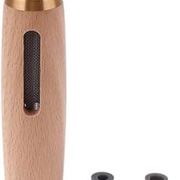 Leeonz Car Ashtray - Handheld Mini Portable Wooden Cigarette Ashtray With Anti-soot Flying Cover for Working and Driving (Model:D1G)-picture-30
