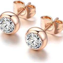 Daily Use, Light Weight Cubic Zircon Stud Earrings| Perfect for baby girls, office goers-22