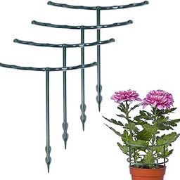 Support Pile Garden Semi-Circular Support Frame Ring Balcony ing Rack Flower Cage Holder Gardening Care Stand-5