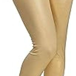 Women's Regular Slim Fit Stretchable Nylon Elasthane Fabric Full Length Shimmer Leggings for Girls,Ladies,Women | Mid-Waist | Fashionwear Golden-image-2