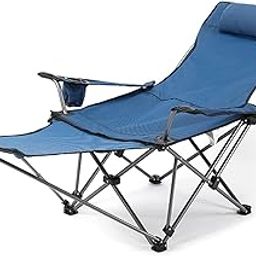 kesig® Folding Camp Chair for Camping Fishing and Other Outdoor Activities | Folding Camp Chair with Footrest Mesh Lounge Chair with Cup Holder and Storage Bag Reclining (Multicolor)-image-77