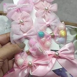 10-Piece Baby hair clip set for girls Delicated Bows, Flowers, And Heart Patterns Hair Pin Soft and Charming (Light Pink)-image-7