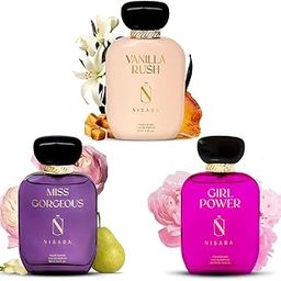 Nisara Vanilla Rush Perfume For Woman 100 ml (100ml pack 3, Vanilla)-image-29