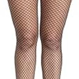 Women's/Girls's High Waist Pantyhose Tights Fishnet Stockings Broad Mesh Net Style, Free Size, Black-picture-14