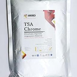 Tasam Solutions TSA Chrome Chromatic Alginate Impression Material, Lemon Flavour, Yellow Powder (1, Yellow (Chromatic))-24
