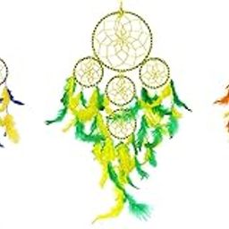 DREAM CATCHER Rounds Dream Catcher Combo (Pack of 3) Wall Hanging for Positive Energy and Protection (Big Size 55cm) - for Home/Office/Shop/Rooms-image-43