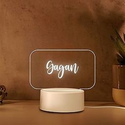 DECOCRU Acrylic Customised LED Lamp | Gift Items | Birthday Gift | Gift for Girlfriend, Kids, Friend, Kids Birthday, Girls Boys | Useful Items (6x4 Inch) Transparent-image-41