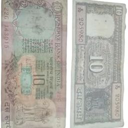 Pack of 2 Old Real Value 10 Currency Note for Collections (2 Note)-24