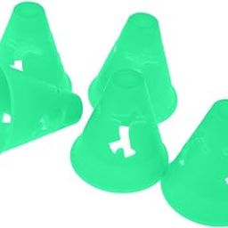 SAZ DEKOR® 5Pcs Hollow-Out Slalom Cones for Slalom Skating Cone Skating - Green-23
