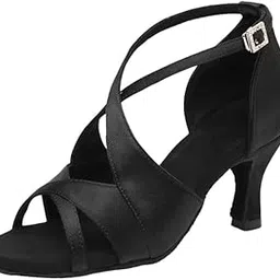 chuongkaiye Women's Dance Sandal Adult Soft Sole Mid-Heel Sandal for Practice Rehearsals-picture-24