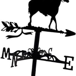Small Weathervane Craft Gift Delicate Weather Vane for Farmhouse Yard Garden Style D-image-70