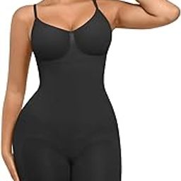 SHOP Women's Mid Thigh Full Body Shaper – Tummy Control Shapewear Bodysuit with Adjustable Straps, Slimming Compression Suit for Waist, Thigh & Back Support-image-30
