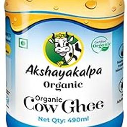 Akshayakalpa Organic Cow Ghee – 490 ml - Pure organic ghee, traditionally-churned, chemical-free, granular ghee, nutritious by nature-image-48