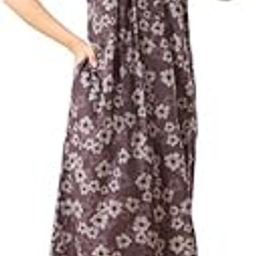 Bizzy Lizzy Cotton Nighty Gown with Side Pocket for Women | Regular, Digital Printed & Full Length Maxi Night Gown | Night Wear Maxi Gown for Women | Size: M-2XL-image-73