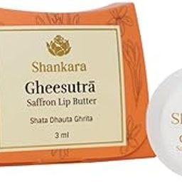 Shankara Gheesutrā Saffron Lip Butter, Ayurvedic Lip Balm for Soothing Dry, Inflamed, and Chapped Lips - Nourishment, Moisturizing, and Hydration up to 12 Hours - (Pack of 1) - 3ml-image-52
