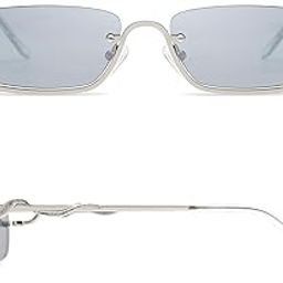 Y2K Snake Sunglasses for Women Men Narrow Rectangular Y2k Chic Sunnies AP3649-image-57