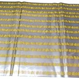 Just Flowers Printed Transparent Cellophane Sheets For Gift Wrap, Baskets Hampers, Dryfruit basket Packing, Flowers Wrapping (50pc Pack, Yellow Rose Print)-13