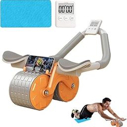 HVG TRADERS Professional Automatic Rebound Abdominal Abs Wheel with Elbow Support and Timer, Ab Roller Wheel for Effective Abdominal Muscles and Core Strengthening-picture-31