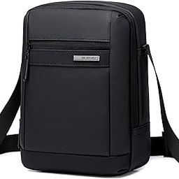 Sling Bag for Men 3L Small Side Bag for 8.3" iPad & Mobile Lightweight Crossbody Bag Water-resistant Shoulder Bag for Daily Use Messenger Bag for Office, Black-image-76
