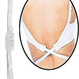 Adjustable Backless bra Strap, Magic Bra Converter For women: 2-Hook Extender Strap for Backless and Low-Back Outfits (Pack of 1 & 2) Color-White-48