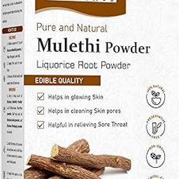 Elecious Mulethi Powder For Face, Hair, Eating (200 Grams) | Yashtimadhu, Liquorice (Licorice) Powder for Skin |Edible|Hair and Skin care | Natural, Preservative-free-9