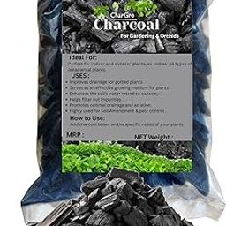 Wood Charcoal for Potting Orchid/Succulent/Adenium/Terrarium Potting, Ornamental Plants Potting | Charcoal for Growing Home and Gardening Plants (1 KG)-image-4
