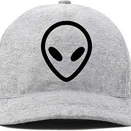 Printed Head Caps for Men Unisex Adjustable Strap, Sun Protection, Breathable Outdoor Activities (Print Alien Black)-4