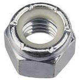 22 mm inner thread galvanized coated Steel nylock Hexagonal shape hex nut - 5 Nos-image-24