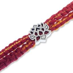 925 Sterling Silver Lotus of Enlightenment Story Bead Wrap Around Moli Rakhi Bracelet for Unisex (Raksha Bandhan Rakhi for Brother with Roli Chawal)-image-24