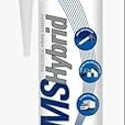 TEK BOND MS Hybrid White Silicone Sealant, Industrial Grade, for Glass, Metal, Stone, Wood, Plaster - 300ML Tube with Nozzle-image-25