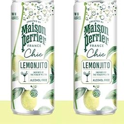 Masion Perrier Chic Lemonjito Flavoured Sparkling Water Drink (Pack of 2), 250ml each (IMPORTED)-image-38