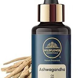 Wildflower Essentials Pure Ashwagandha Oil (Withania somnifera) for Face Skin Hair & Body (30ml)-image-112