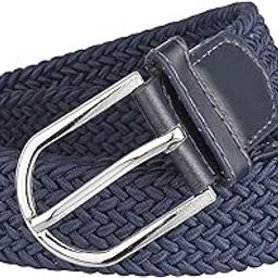 Men's & Women Blue Canvas Stretchable Belt Formal Casual Belt (Size 28 To 34 Inch)-image-18