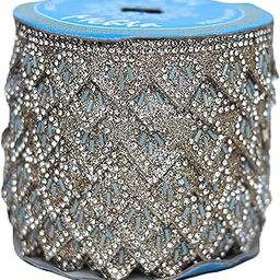 Fusion Nest Diamond Laces for Dresses Like Sarees, Lehenga, Suits, Dupatta, Blouse,chunni and Many More Lenth (8mtr).Decorative Cotton Lace Trim, Triangle Shape Pattern, Decorative Sewing Craft.-image-20