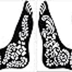 IVANA'S Heena Mehandi Tatto Stencil Set for | Hand | Body | Fingure | Face | Heena Art Temporary Tatto for Kids, Girls & Women, Design - NIV-320, Black, M (C-NIV-320)-83