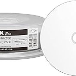 25 Pack Ritek Pro (Professional Grade) BD-R Blu-ray 4X 25GB Watershield Water Resistant Glossy White Inkjet Hub Printable Blank Recordable Disc-image-5