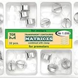 InstruDent Russia Tor Vm Transparent Contoured Matrices with Clamp for Molars and Premolars (32pcs) No. 1.096 | Clear Matrix Bands with Integrated Clamp for Composite Restorations-picture-25