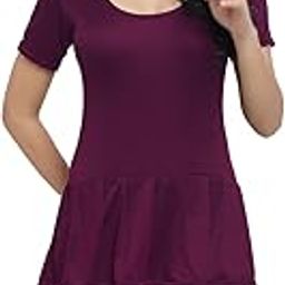 Women Knee Length Frock Style Padded One Piece Swimsuits|Swimsuit Set for Women-image-11