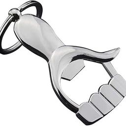 Stealodeal New Multifunctional Metal Key Chain Thumbs Up Hand Bottle Opener Key Ring Silver-image-58