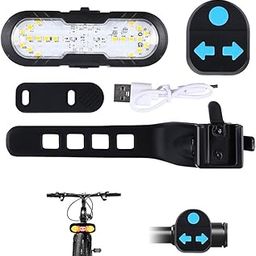 PROBEROS® ABS LED Bike Tail Light with 120dB Horn, Wireless Control Dual-Color Arrow Signals USB Rechargeable Waterproof Cycle Lights for Bicycle-image-88