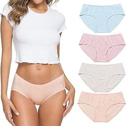 Cotton Bikini Women's Breathable Panties Seamless Comfort Underwear (Pack of 6)-image-43