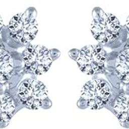 Gold and Diamond Stud Earrings for Women-image-75